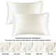thumbnail image 4 of Pack Almohadas de Seda Satinada para Cabello y Piel Almohadas Tamaño Estándar Paquete de 2 Almohadas Súper Suaves con Cierre de Sobre Azul Estándar, 4 of 5