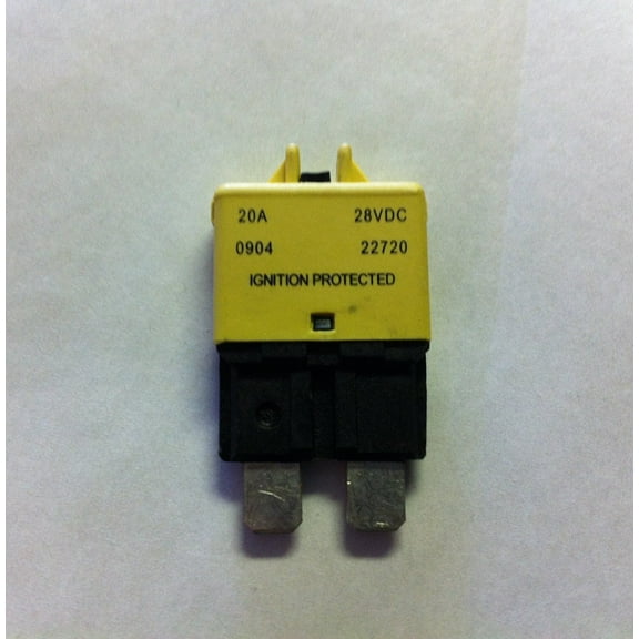 Buss 20 Amp Low Profile ATC/ATO Manual Reset Circuit Breaker