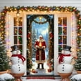 thumbnail image 2 of Cache-porte de Noël, Rideau de Porte Père Noël, Bannière de Porte Festive des Fêtes, Décoration Murale et de Fête Réutilisable pour la Maison Intérieure et Extérieure^, 2 of 6