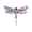 Purple, variant on Natural Abalone Shell Silver Tone Alloy Dragonfly Insect Versatile Fashion Brooch Pin, White