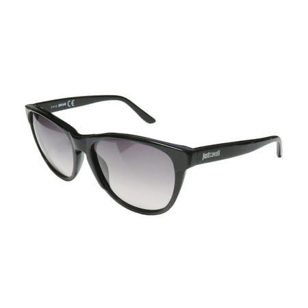 New Just Cavalli Jc492s Womens/Ladies Cat Eye Full-Rim Gradient Black Frame Gradient Gray Lenses 57-16-140 Sunglasses/Sun Glasses