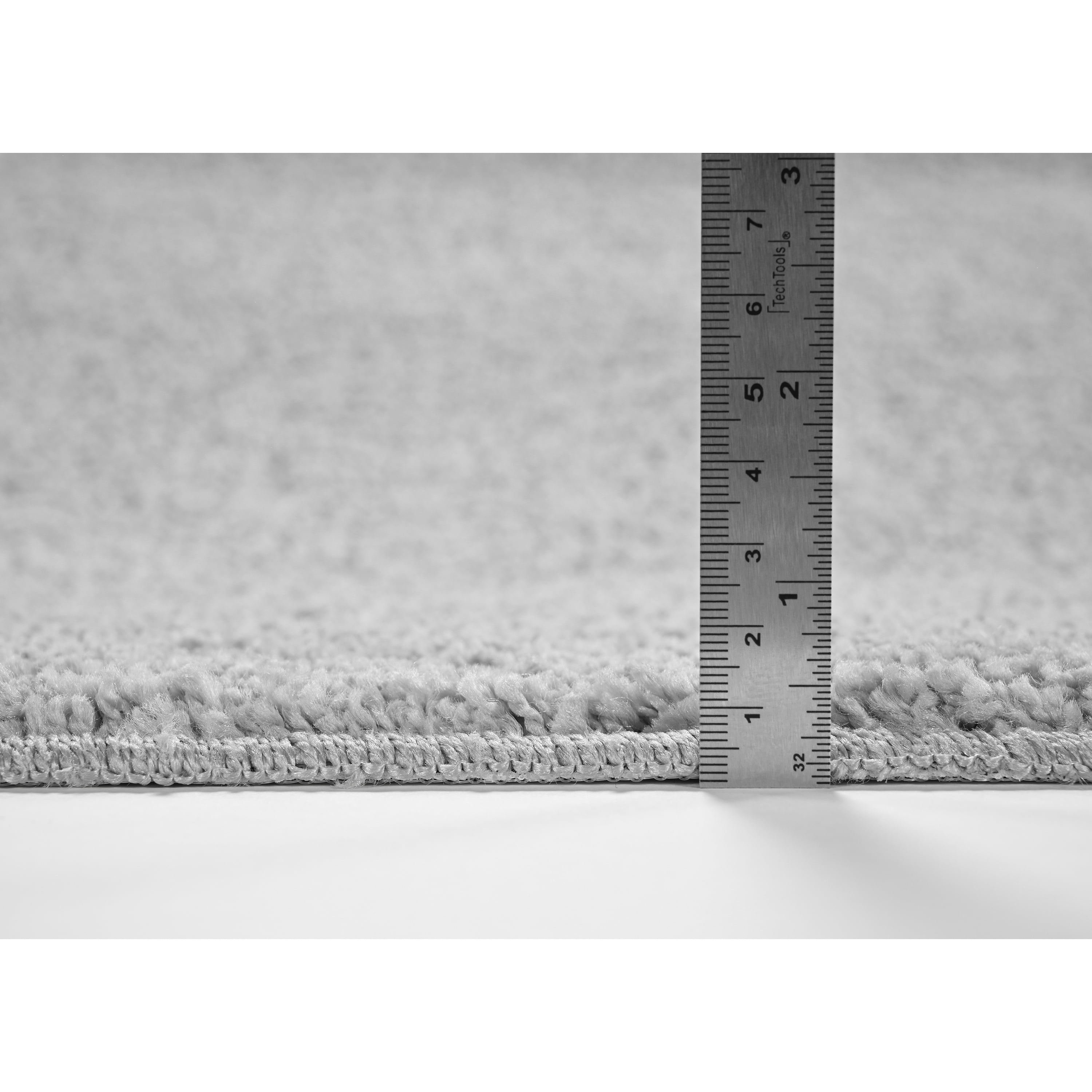 Garland Rug Gramercy Washable Polypropylene Silver Bathroom Runner, 22” x 60”