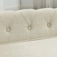 thumbnail image 5 of Jopath Dog Sofa, Durable Elevated Dog Sofa Bed Fashionable Linen Fabric Rectangular Pet Bed for Small and Medium-Sized Dogs Beige, 5 of 9