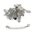 thumbnail image 2 of 20 extensores de pulsera y collar para hombre, cadena totalmente ajustable, plata, 2 of 9