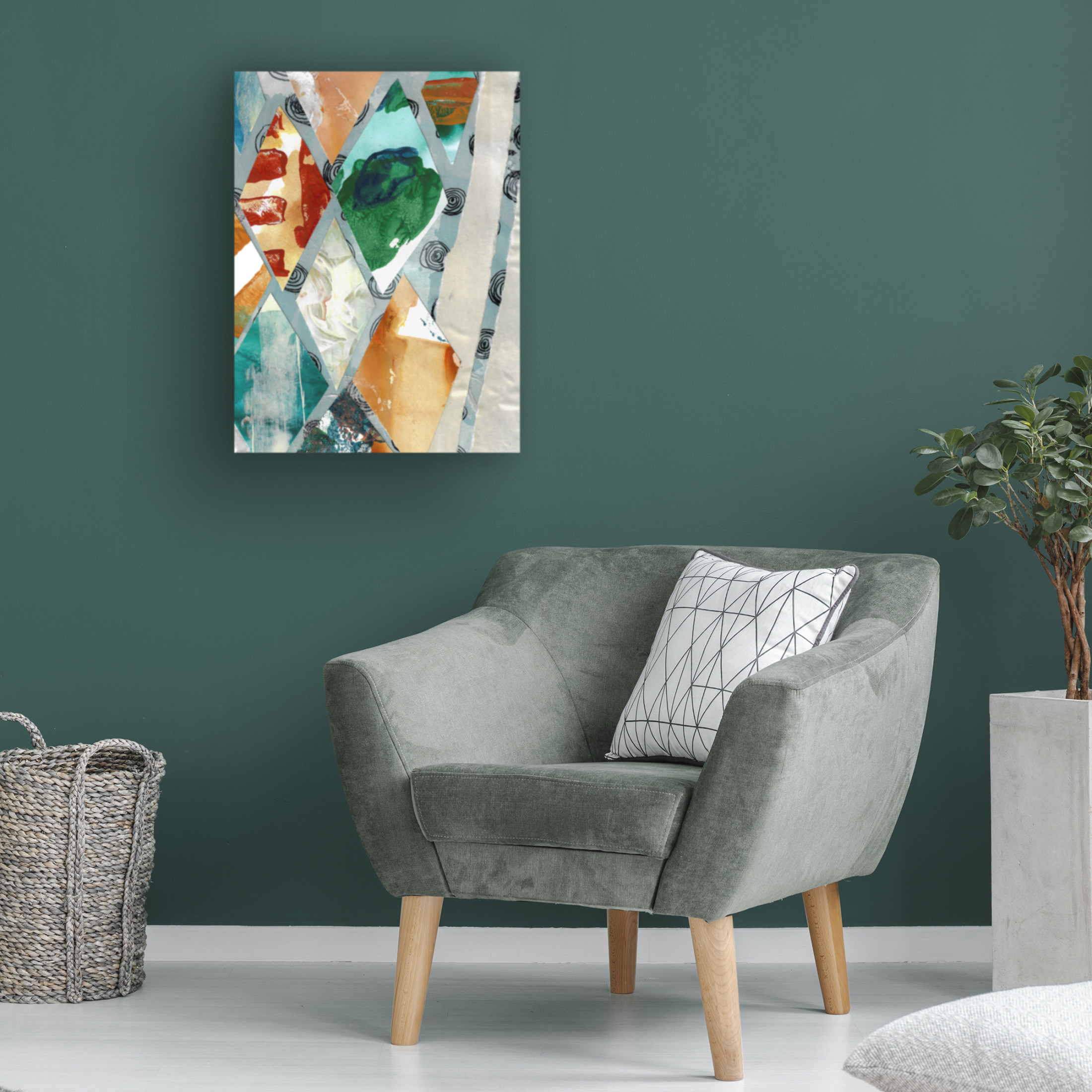 Canvas Wall Art - Maliq 'Fill The Void 1' Wall Art for Living Room, Bedroom, or Office Décor by Trademark Fine Art - 14 x 19 Inches