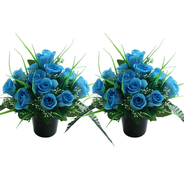 Bookk Elegant Cemetery Floral For Realistic Memorial For Display Long Lasting Indoor Outdoor Décor