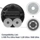 thumbnail image 2 of Replacement Mop Plates Pads for L10S Pro Ultra Heat, L20 Ultra, X40 Ultra Robot Vacuum Cleaner Parts, 2 of 5