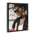 thumbnail image 2 of Stupell Industries Modern Woman in Sunglasses With Jewelry Black Floating Frame Canvas Art, 17 x 21, by Franklyn Gregory, 2 of 8