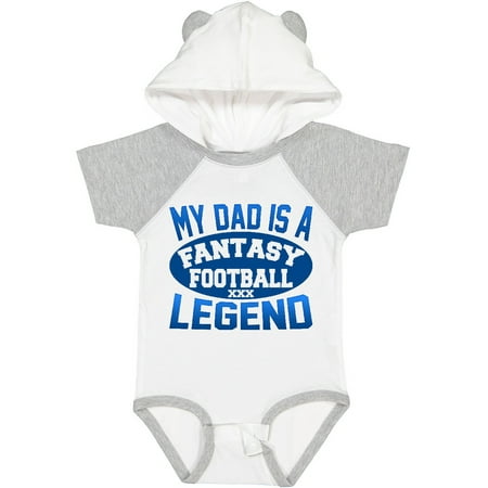 

Inktastic My Dad is a Fantasy Football Legend Gift Baby Boy or Baby Girl Bodysuit