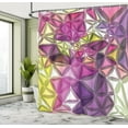 thumbnail image 5 of Ambesonne Abstract Shower Curtain, Geometrical Diamond, 69"Wx70"L, Purple Yellow, 5 of 5