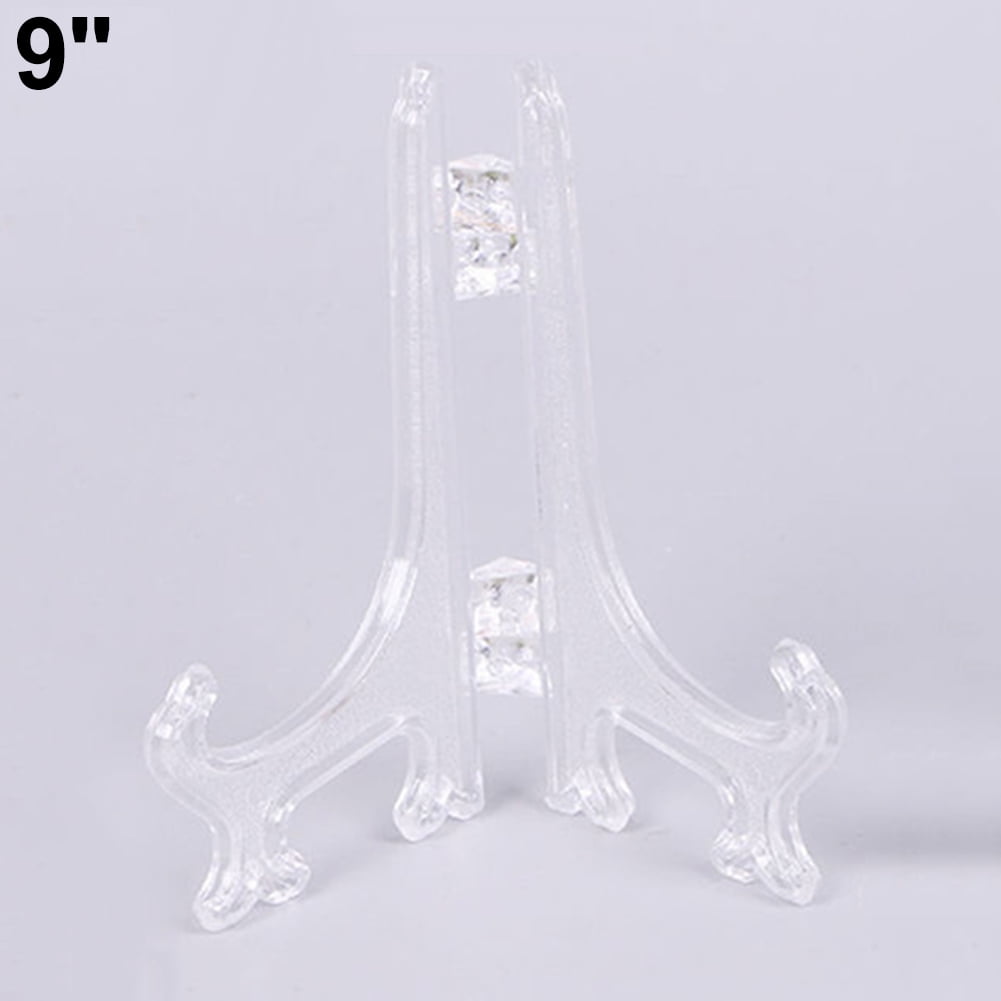 3"5"7"9" Plastic Display Easel Stand Plate Bowl Frame Photo Support Holder Mount 