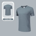 thumbnail image 7 of Sopiago Mens Casual Slim Fit Short Sleeve Crew Neck T-Shirts Soft Lightweight T-Shirts for Man Grey,L, 7 of 7