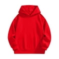 thumbnail image 6 of Resicozy Hoodies for Teen Girls Long Sleeve Pullover Sweatshirt Trendy Cute,Fall Winter Outfits,Soft Comfort,Back to School Clothes 3-14 Years Red 140, 6 of 9