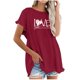 thumbnail image 1 of Camiseta de manga corta estampada casual para mujer OAVQHLG3B Store  lin121212, 1 of 5