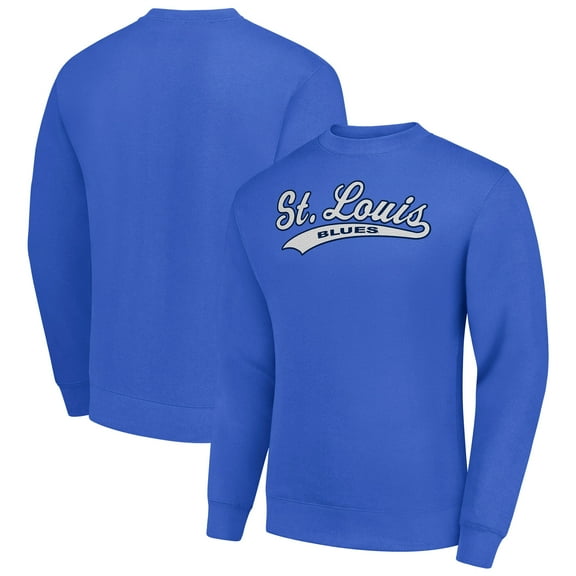 Men's Starter Royal St. Louis Blues Tailsweep City Pullover Sweatshirt