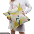 thumbnail image 5 of Ambesonne 70's Fabric by the Yard Upholstery, Overlapping Geometric Shapes, 10 Yards, Pale Earth Yellow Blush, 5 of 5