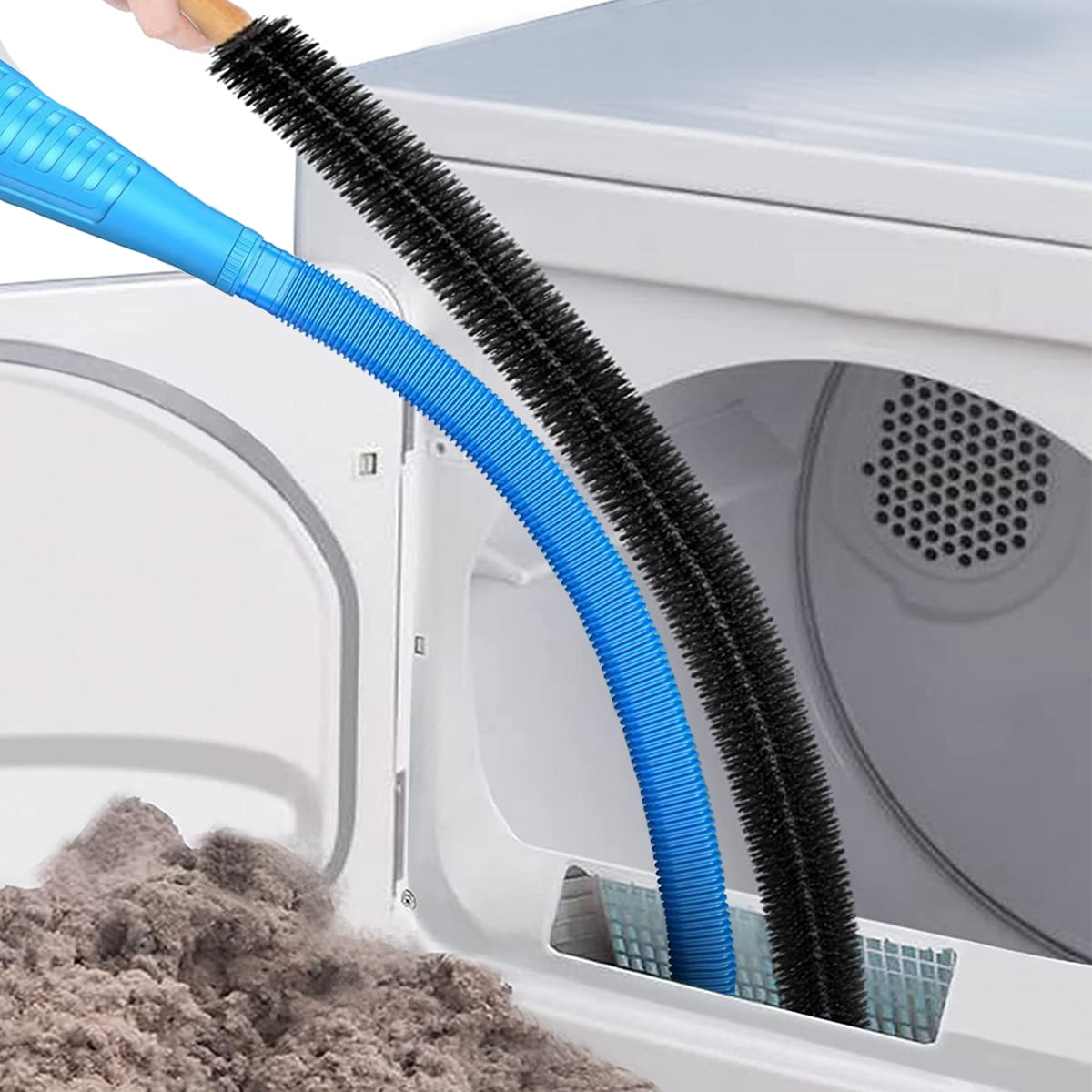 Dryer Vent Cleaner Kit, Dryer Lint Vacuum Attachment and Flexible Dryer