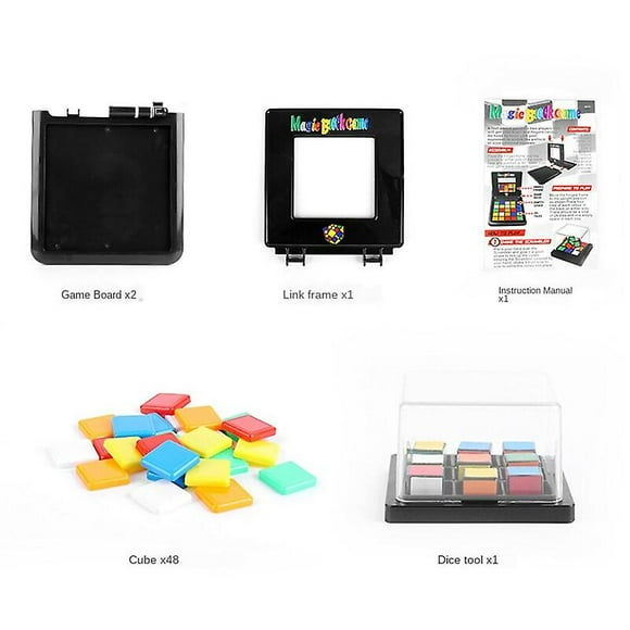 Parent-child Interactive Battle Game, Square And Color Puzzle Learning Educational Toys, Very Suitable For Desktops