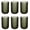 Green, variant on KINGSTONE 6-Pack Ribbed Glass Tumblers, Lead-Free Drinking Glasses Set for Kitchen & Bar, 12 Oz Elegant Spiral Design, Purple