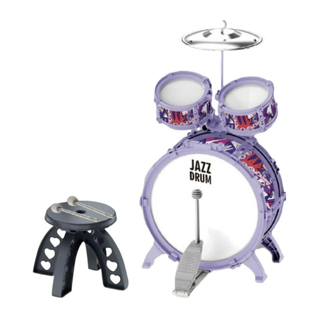 fastboy Kids Drum Set Music Enlightenment Bass Drum Development Toy Kits Cymbal Style A