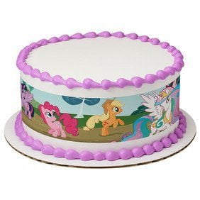 My Little Pony Quarter Sheet Edible Photo Birthday Cake Topper