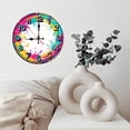 thumbnail image 6 of Colorful Splash Paint Wall Clock 10-Inch Silent Wooden Wall Clock, Battery Operated (AA Batteries Not Included), Artistic Home Decor, 6 of 7