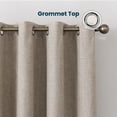 thumbnail image 5 of Sleep Zone 100% Blackout Curtains for Bedroom Full Light Blocking Curtains, Two-Sided Reversible Window Curtain for Living Room 2 Panels, 52" x 84" Taupe, 5 of 8