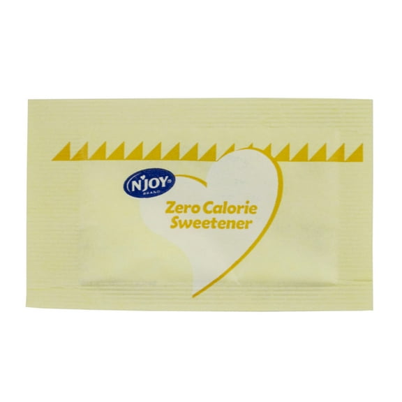 Njoy Yellow Sucralose Sugar Substitute, 1 Gram -- 2000 per case.