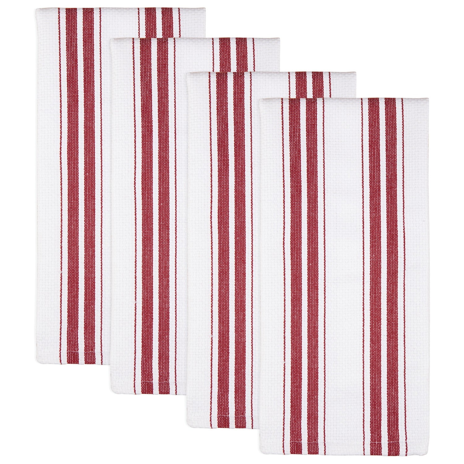Pure Cotton Linen Clubs 8 Pack Waffle Kitchen Towels Red Color 18x26 Inches Absorbent Waffle Weave Offered 