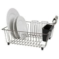 thumbnail image 3 of Mainstays Small Dish Drainer Rack - Chrome/Black, 3 of 9