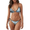thumbnail image 1 of Saiise Winter Reindeer In Snowy Mountains Pattern Women's Adjustable Bikini Set High-Cut Two-Piece Swimsuit for Beach Pool Party Tropical Vacation, 1 of 6