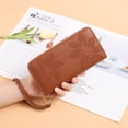 thumbnail image 7 of LOUEBICA Wallet Women Leather RFID Blocking Wristlet wallets Ladies Clutch with Floral Pattern for Phone and Card, 7 of 7