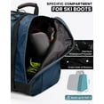 thumbnail image 4 of OutdoorMaster 38L Ski Boot Bag, Snowboard Boot Backpack with Waterproof Bottom for Ski Helmet, Goggles and Gloves, 4 of 8