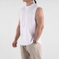 thumbnail image 5 of Caqnni Men's Tank Top Shirts Sleeveless Soft Summer T-Shirt for Men Cool Summer Beach Vacation (White,XL), 5 of 7