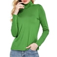 thumbnail image 2 of SSLR Turtleneck Thermal Shirts for Women Long Sleeve Tops Fleece Lined Shirt Mock Neck Base Layer, 2 of 7