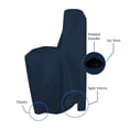 thumbnail image 3 of COVERS&ALL Water Softener Cover, 12 Oz PVC Waterproof, UV & Weather Resistant Outdoor Filter tank Protector, Durable with Air Vents, Split Velcro and Elastic (64" H x 40" W x 16" D Inches, Blue), 3 of 7