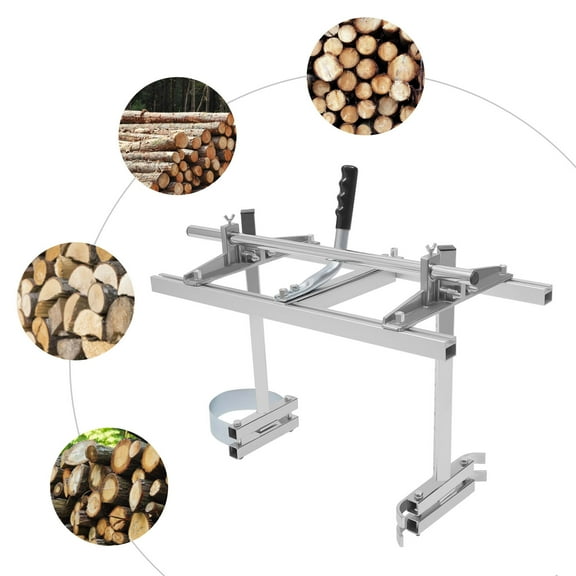 Portable Chainsaw Mill 14" to 24" Guide Bar Aluminum Alloy Planking Lumber