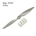thumbnail image 2 of Hélices RC CW 10x5 Pulgadas 2-Palas para Avión Nylon Gris 3Pcs con Anillos Adaptadores, 2 of 4