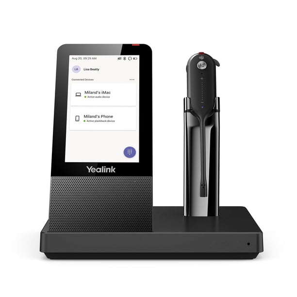 Auriculares inalámbricos DECT Yealink WH67 Upgrade, certificados por Teams