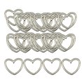 thumbnail image 2 of 5 piezas de anillos de corazón círculo de Aleación Sunnimix Plata, 2 of 8