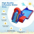 thumbnail image 5 of Infans Inflatable Waterslide w/ Climbing Wall Slide Splash Pool Swim Rings&480W Blower, 5 of 7