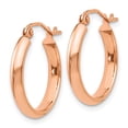thumbnail image 2 of 10k Rose Gold Hoop Earrings, 2 of 4