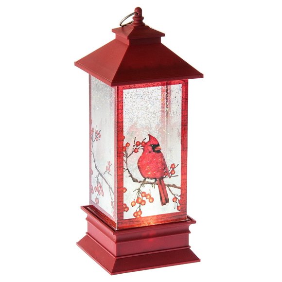 Midwest CBK Lighted LED Shimmer Cardinal Lantern Decoration New