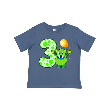 

Inktastic 3rd Birthday Monster Gift Toddler Boy or Toddler Girl T-Shirt