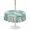 Turquoise, variant on Outdoor Tablecloth with Umbrella Hole for Patio/Picnic/Party/Camping, Black Starfish Coastal Waterproof Table Cloth Round Cover Washable, Shell Coral Summer Beach Nautical Ocean (Dia 54")