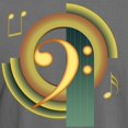 thumbnail image 3 of CafePress - Bass Clef Deco T Shirt - Mens Comfort Colors Shirt, 3 of 5