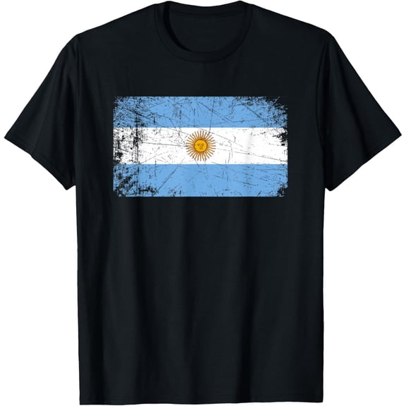 Vintage Made In ARGENTINA ARGENTINIAN Flag Gift T-Shirt
