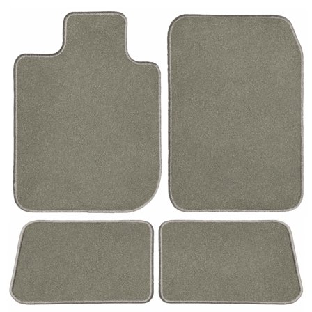 GGBAILEY Mercedes-Benz C-Class (Wagon) Grey Classic Carpet Car Mats / Floor Mats, Custom Fit for 2015, 2016, 2017, 2018, 2019, 2020 - Driver, Passenger & Rear Mats