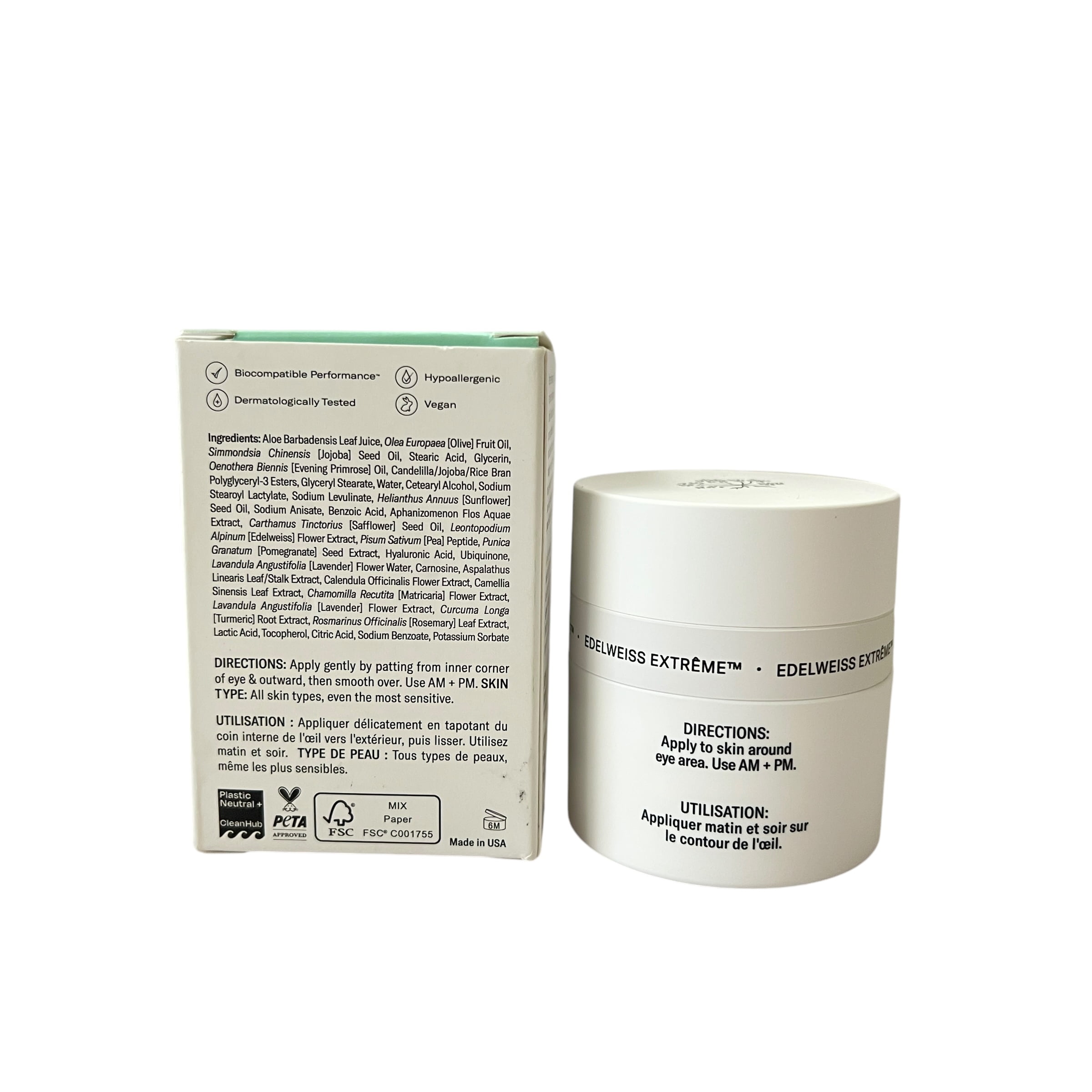 Odacite Edelweiss Extreme Intense Repair Eye Cream 15ml 0.51 fl oz
