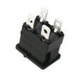 thumbnail image 4 of 10Pcs AC 12A/125V 10A/250V DPST 4P 2 Position I/O Boat Rocker Switch, 4 of 5